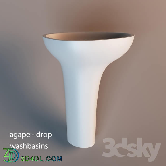 Wash basin - agape - drop washbasin