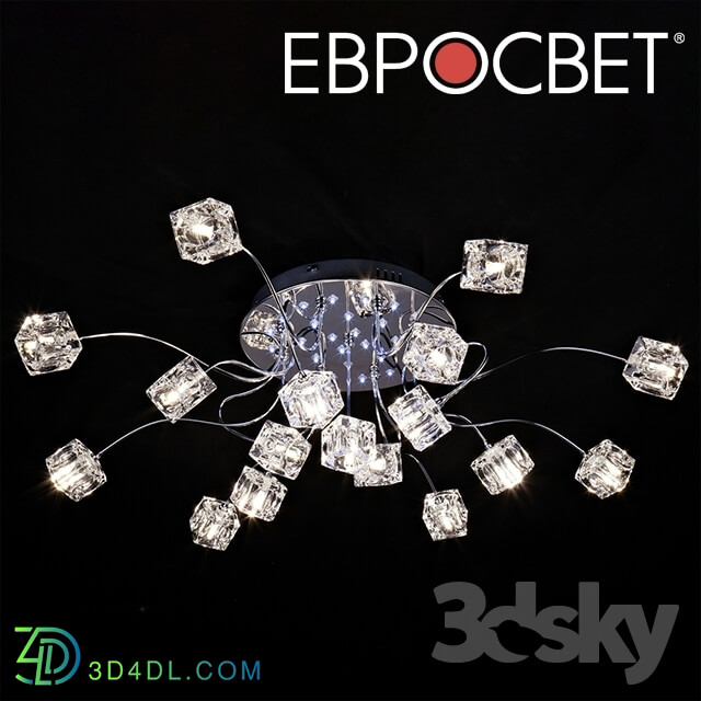 Ceiling light - OM Chandelier with backlight Euroshield 80113_17