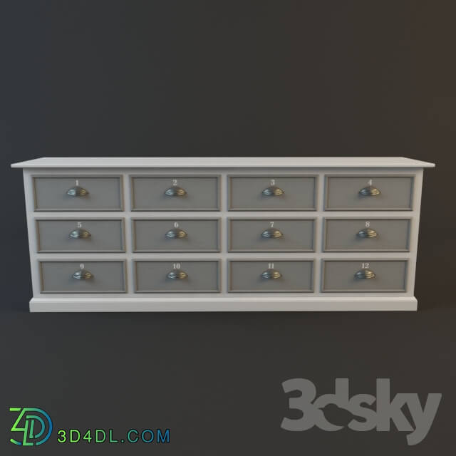 Sideboard _ Chest of drawer - blanc d_ivoire