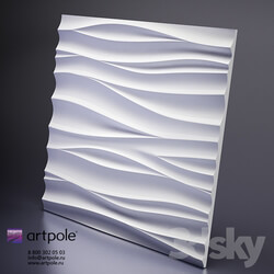 3D panel - Plaster 3d Silk panel from Artpole 