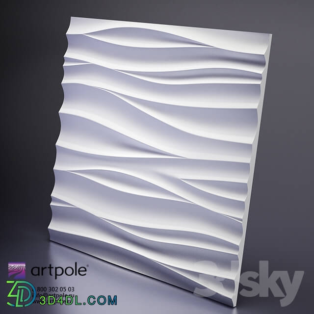 3D panel - Plaster 3d Silk panel from Artpole