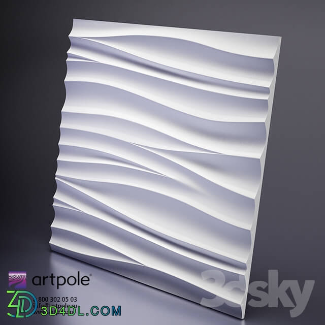 3D panel - Plaster 3d Silk panel from Artpole
