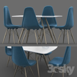 Table _ Chair - Dining table set 04 