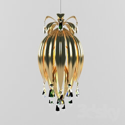 Ceiling light - Suspension lamp with crystals 