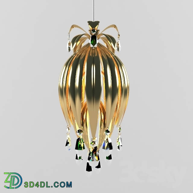 Ceiling light - Suspension lamp with crystals