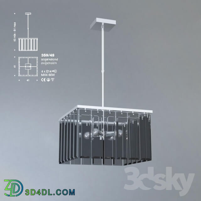 Ceiling light - Chandelier IDL 359 _ 4S FUME