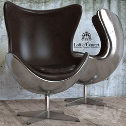 Arm chair - ARMCHAIR EGG AVIATOR DESIGNED BY ARNE JACOBSEN 