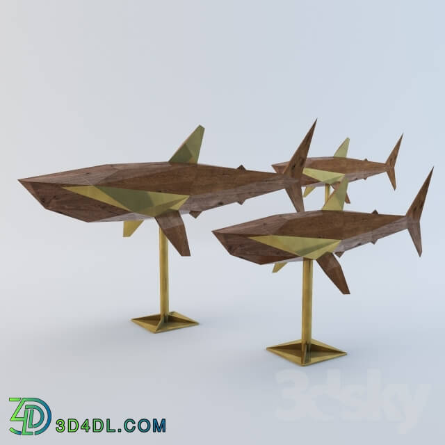 Other decorative objects - Art object Sharks