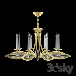 Ceiling light - Fine Art Lamps_ 843940-21 _gold finish_ smooth crystals_ 