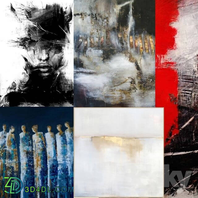 Miscellaneous - Textures paintings of contemporary art