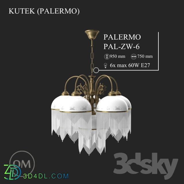 Ceiling light - KUTEK _PALERMO_ PAL-ZW-6