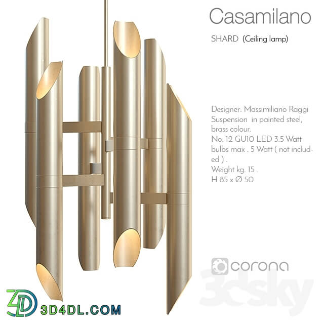 Ceiling light - Casamilano shard ceiling lamp