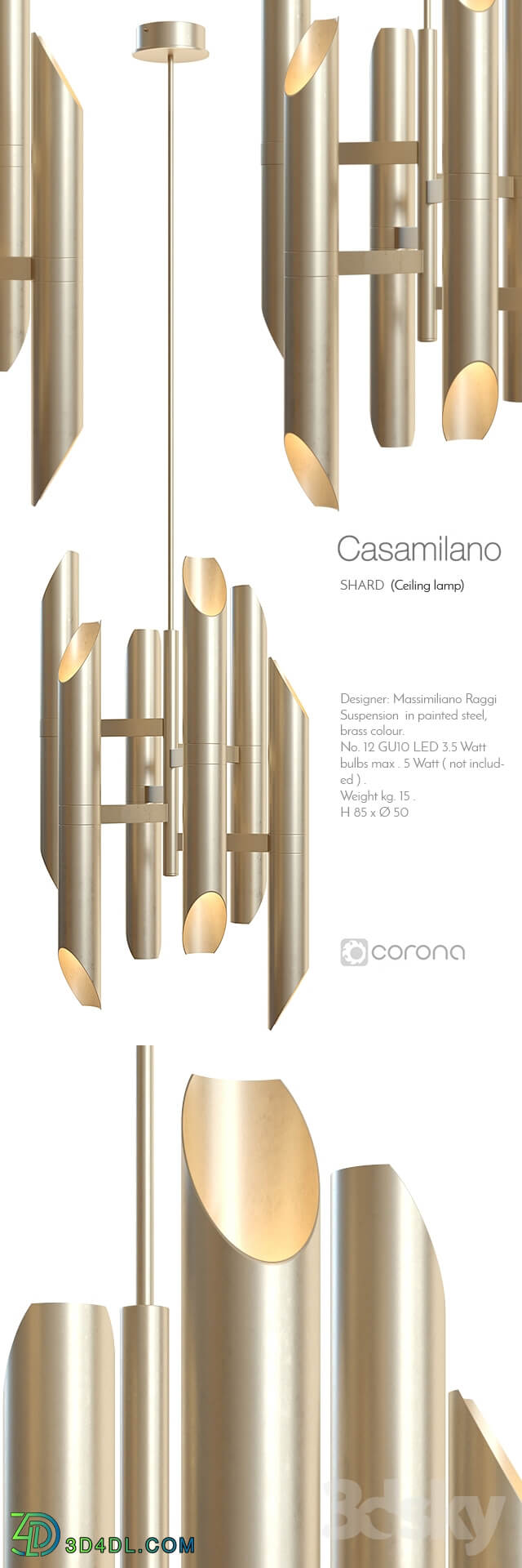 Ceiling light - Casamilano shard ceiling lamp