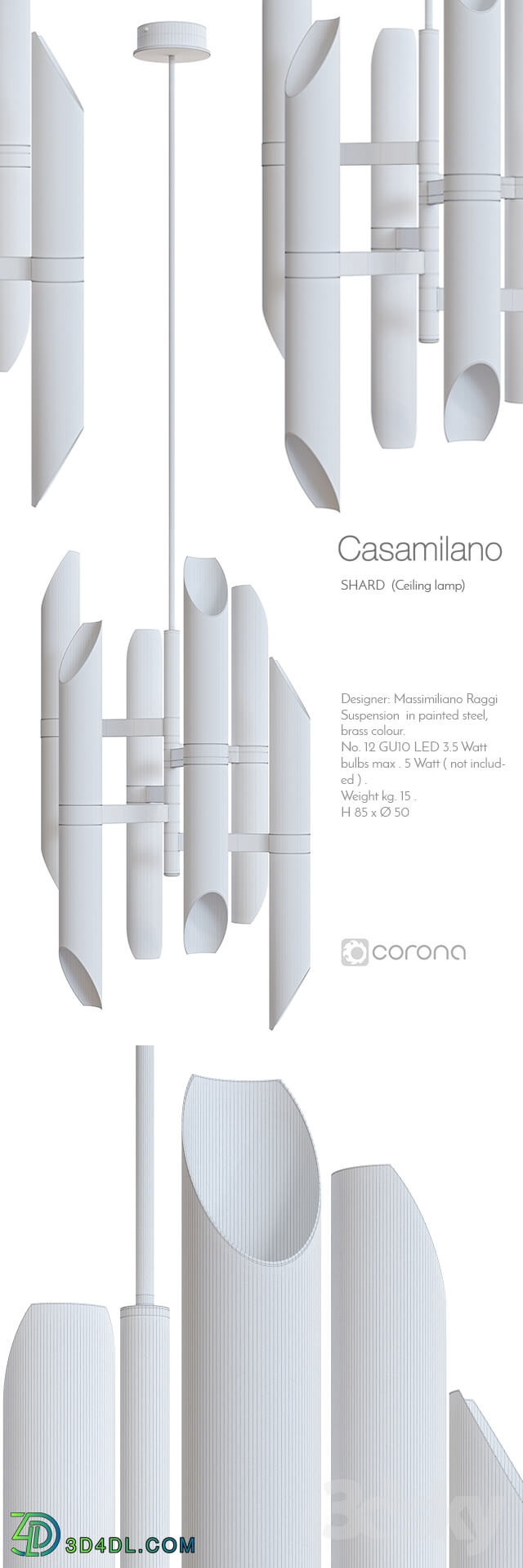 Ceiling light - Casamilano shard ceiling lamp