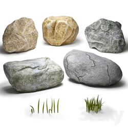 Other architectural elements - Stones _ grass 