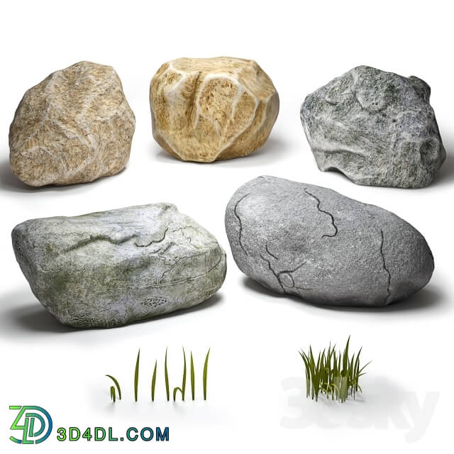 Other architectural elements - Stones _ grass