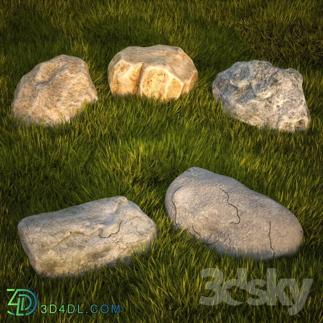 Other architectural elements - Stones _ grass