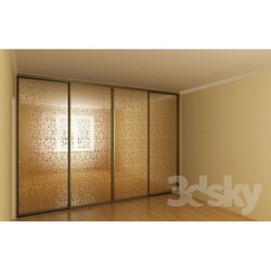 Wardrobe _ Display cabinets - Wardrobe with mirrored picture system KOMANDOR 