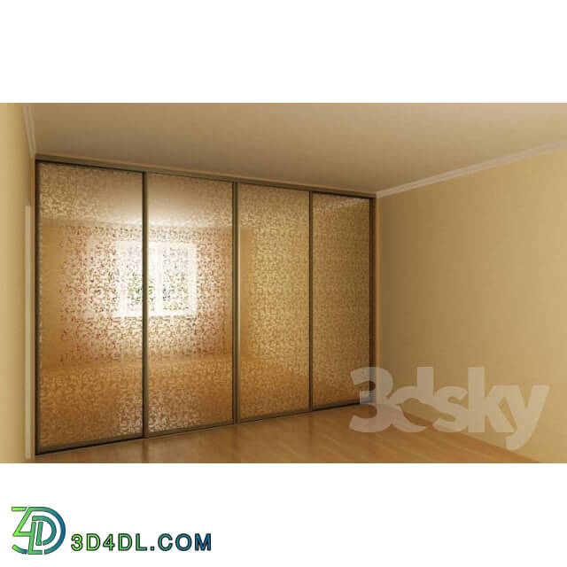 Wardrobe _ Display cabinets - Wardrobe with mirrored picture system KOMANDOR