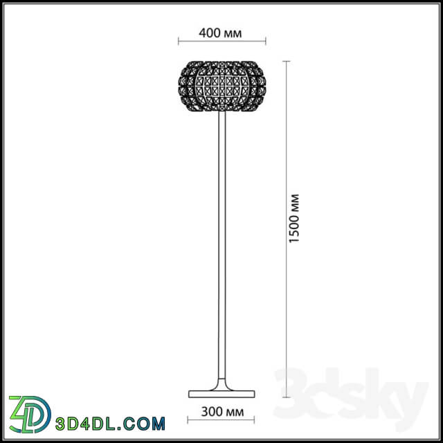 Floor lamp - Floor lamp ODEON LIGHT 1606 _ 6F CRISTA