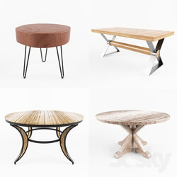 Table - Rustic and Industrial Tables Collection 
