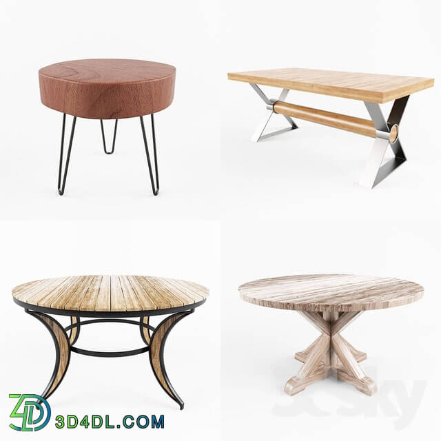 Table - Rustic and Industrial Tables Collection