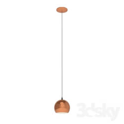 Ceiling light - 95838 LED suspension PETTO LED_ 1x4W _GU10__ copper 