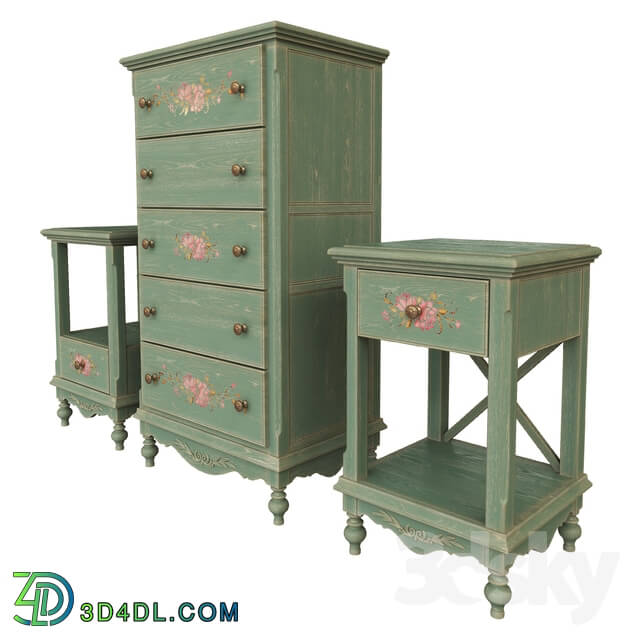 Sideboard _ Chest of drawer - The chest of drawers is high_ the curbstone is for the present. lamps