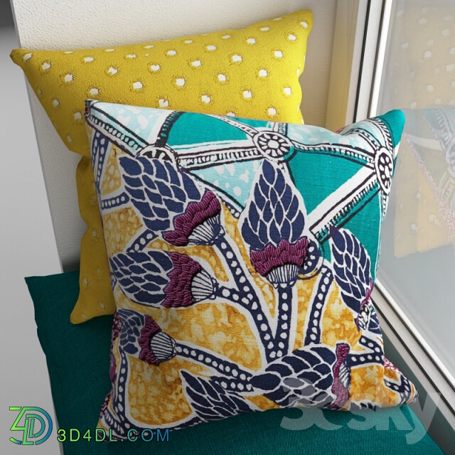 Pillows - Sidushka on the window sill with cushions