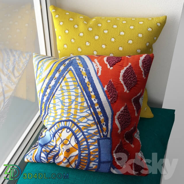 Pillows - Sidushka on the window sill with cushions