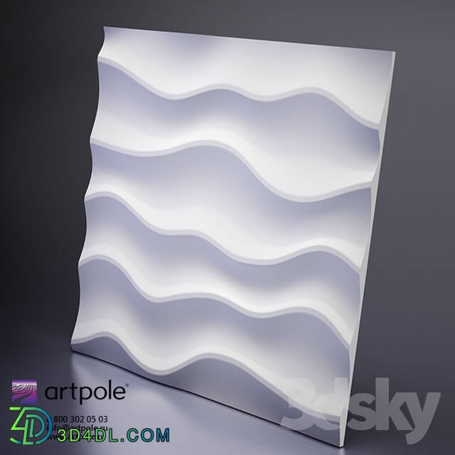 3D panel - Plaster Sandy 3d panel from Artpole