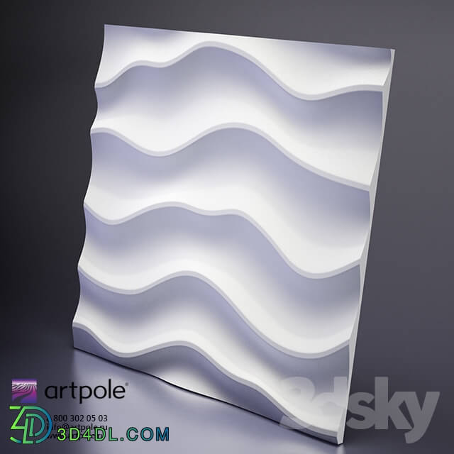 3D panel - Plaster Sandy 3d panel from Artpole