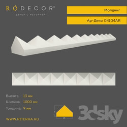 Decorative plaster - Art Deco RODECOR Molding 04104AR 