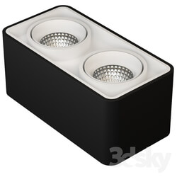 Spot light - Ceiling light _quot_Cubo Duo BW_quot_ 