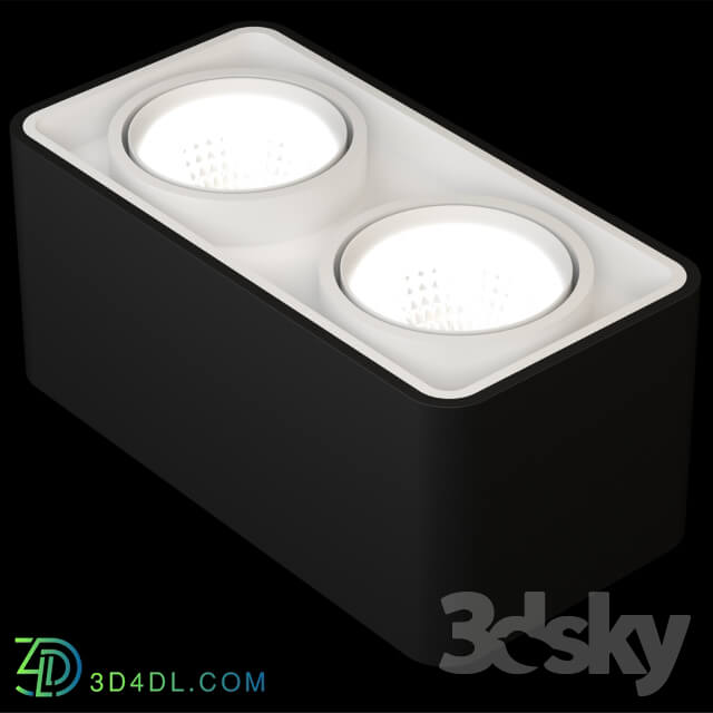 Spot light - Ceiling light _quot_Cubo Duo BW_quot_