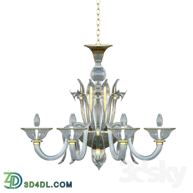 Ceiling light - _Alloro_ Murano glass chandelier