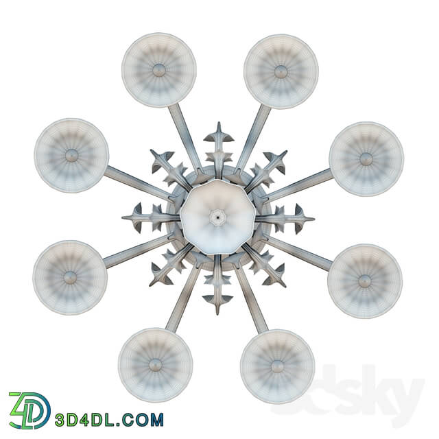 Ceiling light - _Alloro_ Murano glass chandelier