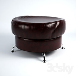 Other soft seating - leather pouf 