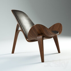 Arm chair - Carl Hansen Chair 07 Black leather 