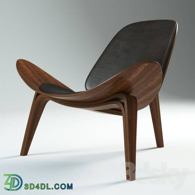 Arm chair - Carl Hansen Chair 07 Black leather