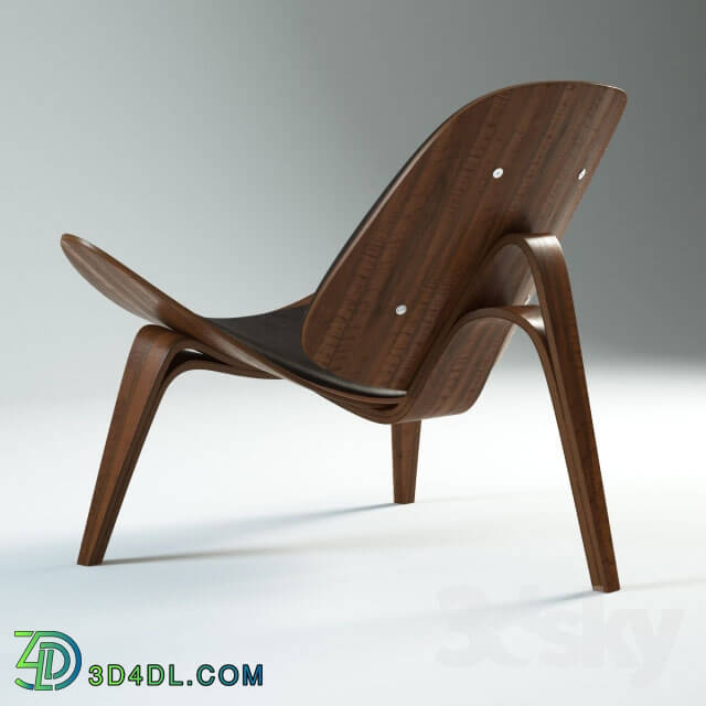 Arm chair - Carl Hansen Chair 07 Black leather