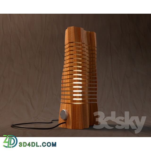 Table lamp - wood lamp