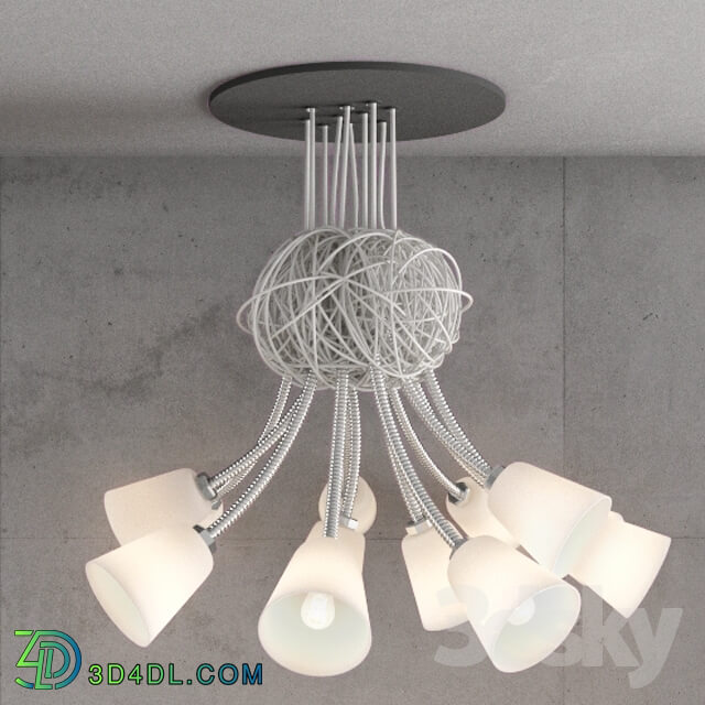 Ceiling light - Random cable lamp