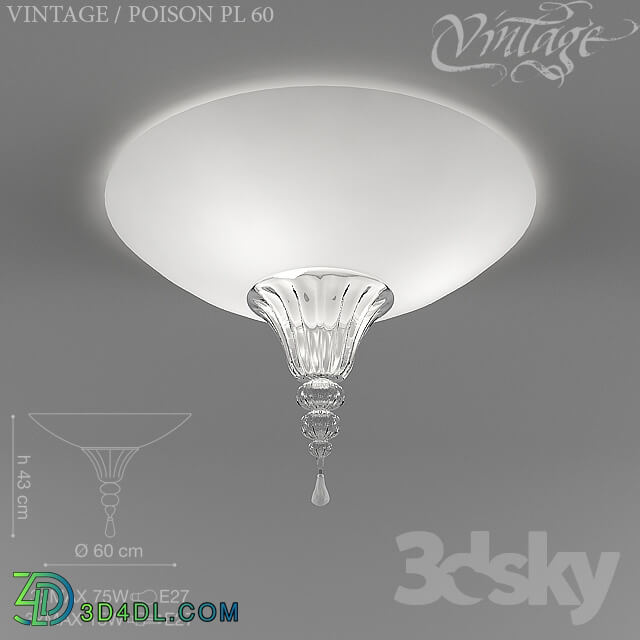 Ceiling light - Vintage _ Poison PL 60