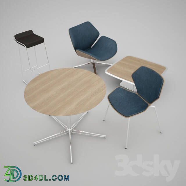 Table _ Chair - Chairs and tables _bar-stool Zanotta Otto one of them_