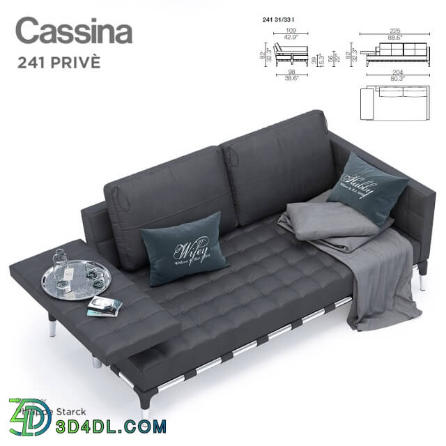 Sofa - Cassina_PRIVE_241 31_33 L