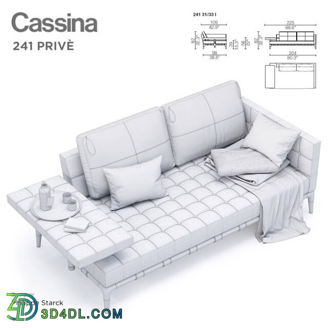 Sofa - Cassina_PRIVE_241 31_33 L