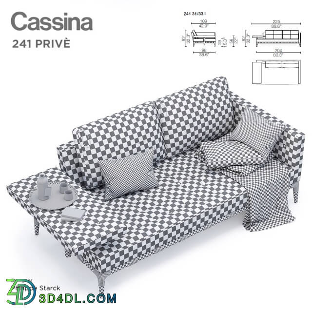 Sofa - Cassina_PRIVE_241 31_33 L