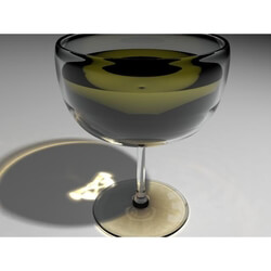 Tableware - a glass of champagne 