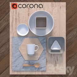 Tableware - A set of kitchen 